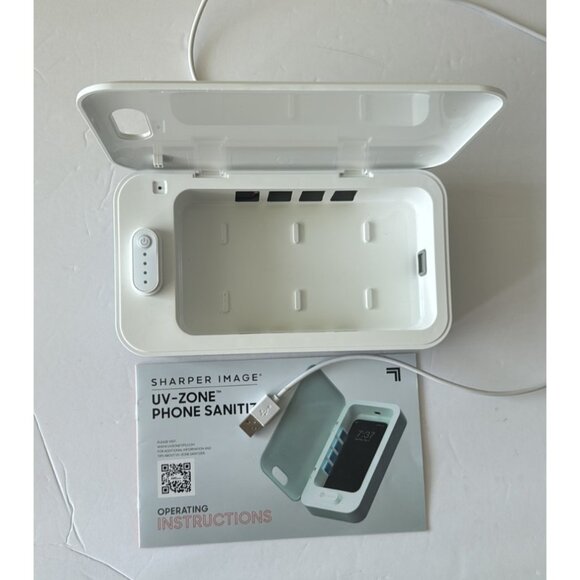 Sharper Image UV-Zone Phone Sanitizer White Box Missing - Picture 5 of 7